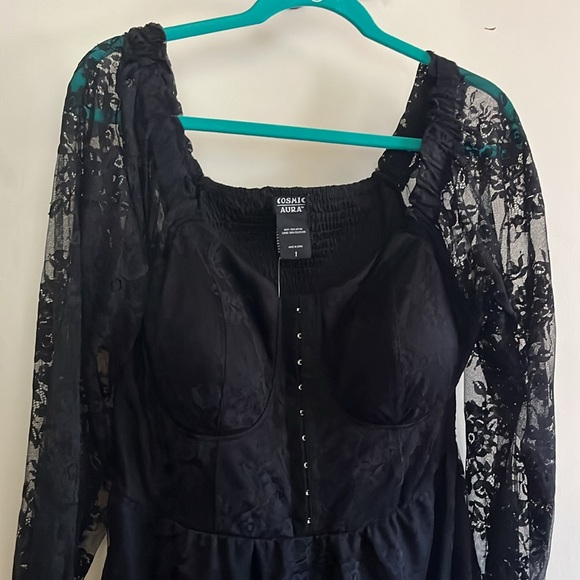 NWT Black Lace Corset Dress from Hot Topic Size 1 Plus - Picture 3 of 5